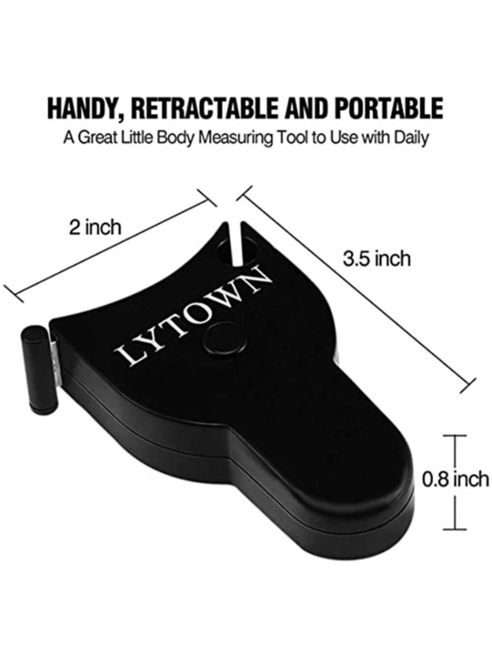 Body Measuring Tape Retractable Soft Tape Measure Sewing Tailor Ruler - Picture 2 of 6
